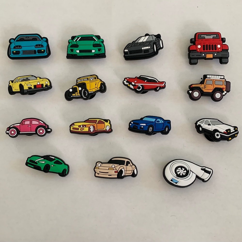 Cars Croc Charm Jibbitz Shoe Charm Set